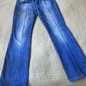 Seven7 Women's Wide Leg Jeans in Blue
